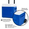 16 QT Laguna Ice Chest Cooler with Wheels, Blue