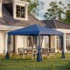 10' x 10' Pop Up Canopy Tent with Netting, Instant Gazebo, Screen House Room with Carry Bag, Height Adjustable, for Outdoor, Garden, Patio, Camping,