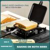 1pc Sandwich Maker Non-stick Grilled Sandwich Double Sided Frying Pan; Bread Toast Breakfast Pan Omelette Pan Outdoor Camping Baking Pan Kitchen Supp