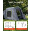 Large SUV Tent for 5–9 Person, 10.6 x 8 FT All-Season SUV Tailgate Tent with Ventilated Door & Mesh Windows, PU3000mm Waterproof Dual-Use Car Rear Ha