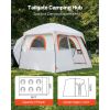Large SUV Tent for 6 Person, 10 x 9 FT 3-Season SUV Tailgate Tent with Ventilated Doors & Mesh Windows, PU2000mm Waterproof Dual-Use Car Rear Hatch T