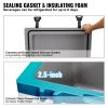 Insulated Portable Cooler, 52 qt, Holds 50 Cans, Ice Retention Hard Cooler with Heavy Duty Handle, Ice Chest Lunch Box for Camping, Beach, Picnic, Tr