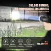 Rechargeable Spotlight Flashlight, 200,000 Lumens, IP67 Waterproof Handheld LED Spot Light, Super Bright Portable Searchlight with 4 Modes Detachable