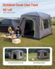 SUV Tent for Camping, 10FT L x 8FT W, Waterproof PU2000mm Spacious Double Layer Design for 5-8 Person, SUV Camping Tent with Mesh Windows, Includes R