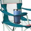 Oversized Mesh Camping Chair with Carry Bag and Cup Holders