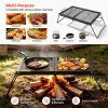 Portable Folding Campfire Grill for Outdoor Cooking