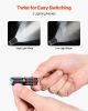 Keychain Flashlight, Rechargeable Mini LED Flashlight, 200 High Lumens Pocket-Sized Flashlight with 2 Lighting Modes, IPX7 Waterproof Portable Flashl