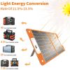 200W Portable Power Station, FlashFish 40800mAh Solar Generator with 110V AC Outlet/2 DC Ports/3 USB Ports, USB-C/QC3.0 for Phones, Tablets On Campin
