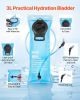 Hydration Backpack, Water Backpack with 3L TPU Water Bladder, Tactical Molle Hiking Hydration Pack with Storage for Men Women, Hydro Water Daypack fo