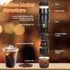 1Pc Portable Electric Espresso Machine Cordless Coffee Maker Self-Heating Car Espresso Maker with Anti-Dry Burn Fit for Ground Coffee/NS/DG Capsules