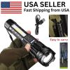 Super Bright White LED Flashlight Rechargeable Zoomable Torch Camping lamp