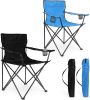 Foldable Camping Chair Set of 2, Folding Camp Chairs for Adults, Large Portable Lawn Chair for Outdoors Fishing, Hiking, Travel, Picnic, Beach, Suppo