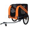 Large Folding Bike Trailer for Dogs – 120LB Capacity All-Terrain Pet Carrier, Durable Steel Frame for Cycling, Jogging, Camping & Outdoor Adventures,