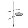 Swivel Campfire Grill, Fire Pit Grill Grate over Fire Pits, Heavy Duty Steel Grill Grates, 360° Adjustable Open Fire Outdoor Cooking Equipment, Porta