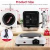1200W Electric Infrared Single Burner Portable Heating Hot Plate Stove Countertop RV Hotplate with 7.5' Glass Cooktop Stepless Temperature Adjustment