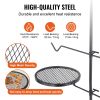 Swivel Campfire Grill, Fire Pit Grill Grate over Fire Pits, Heavy Duty Steel Grill Grates, 360° Adjustable Open Fire Outdoor Cooking Equipment, Porta