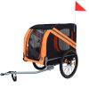 Large Folding Bike Trailer for Dogs – 120LB Capacity All-Terrain Pet Carrier, Durable Steel Frame for Cycling, Jogging, Camping & Outdoor Adventures,